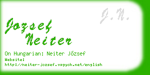 jozsef neiter business card